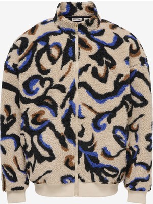 Only & Sons Onsadam Life Ovz Sherpa Bomber Sweat Erkek Renkli Sweatshirt 22039531-05