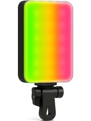 TeknoKapsül GZ666RGB Clip-Fill Taşınabilir Mini Rgb LED Selfie Işığı