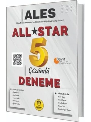 Balance Life Tasarı Yayınları Ales Sayısal Sözel Yetenek All Star Tamamı Çözümlü 5 Deneme