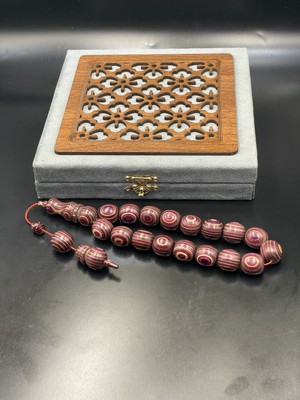 Linea Craft Lineacraft Salih Şirin Usta Işi Efe Boy Fıçı Kesim Bordo Stabilize Kafur Ağacı Tesbih