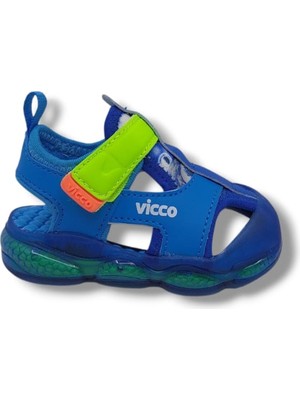 Vicco Live Ilk Adım Bebek Saks Mavi Işıklı Sandalet Ayakkabı