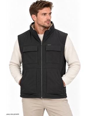 Modaplaza Erkek Üst Cep Kapaklı Softshell Yelek 174