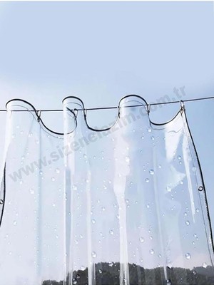 Ayrex 1m x 4.5m Şeffaf Balkon, Teras Perdesi ve Bağlantı Ekipmanları