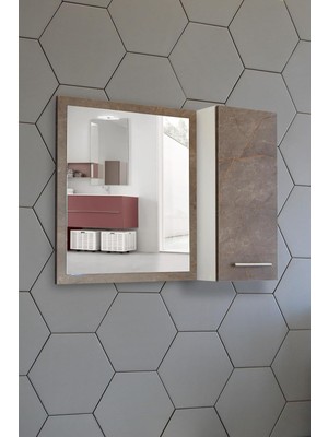 Ayrex Aynalı Banyo Dolabı 80 cm Üst Modül Gordion
