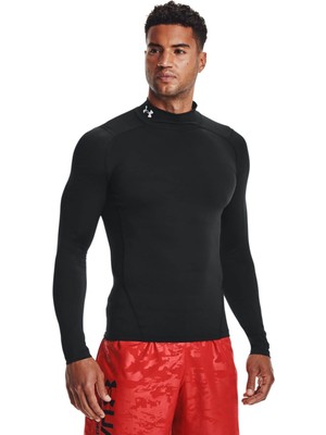 Under Armour Ua Hg Armour Comp Mock Ls Siyah Erkek Tshirt