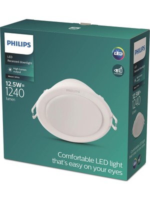 Ayrex LED Gömme Spot Meson, Yuvarlak, Beyaz, 12.5 W, Nötr Beyaz Işık (3.000 K)