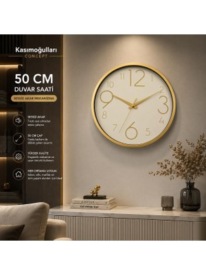 Ayrex Büyük Boy Duvar Saati Wall Clock 50 cm KC01