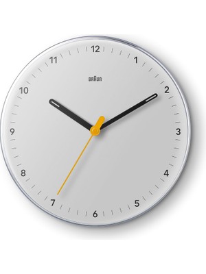 Ayrex Klasik Analog Duvar Saati Sessiz Kuvars Mekanizması, Iyi Okunabilir, 23 cm Çap Beyaz, Model