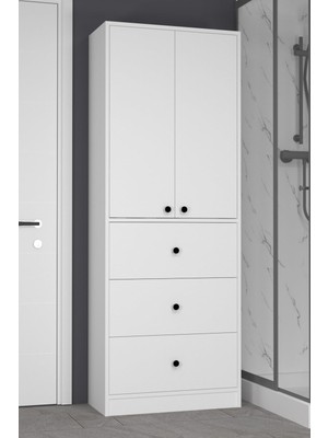 Ayrex Güneş 3 Çekmeceli 2 Kapaklı Banyo Dolabı