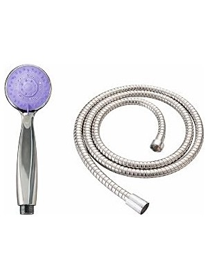 Uravas Store Duş Seti Ayarlanabilir El Duş Başlığı ve 150 cm Krom Duş Hortumu, Yüksek Basınçlı Su Akışı Sağlayan Çok Fonksiyonlu El Tipi Duş Başlığı, Dayanıklı Krom Spiral Hortum, Evrensel Bağlantı Uyumlu, Kolay