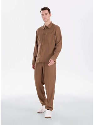 gmg firenze Gmg Fırenze Kahverengi Erkek Jogger Pantolon GU26MSS01038