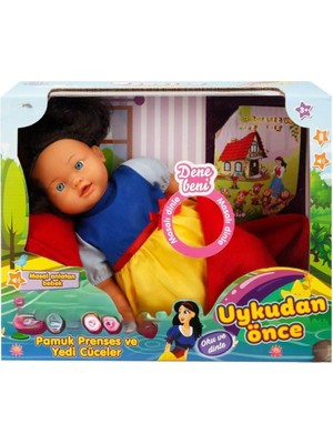 Renas Store 40022 Uykudan Önce Bebeği Masal Anlatan Pamuk Prenses ve Yedi Cüceler 40 cm