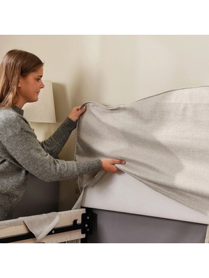 Mucize Ramnefjall Karyola Kılıfı - Kilanda Açık Bej, 90X200 cm