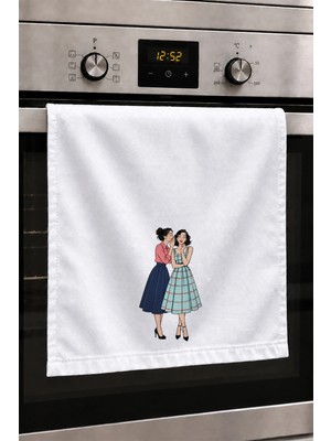 Valerine Life El Kurulama Havlusu 30X50CM Mutfak, Fırın Için Pamuklu Emici Aramızda Kalsın