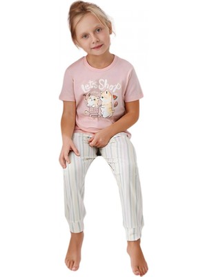 Marsilyan- Anne-Kız Seti Kız Çocuk Ikili Pijama Takım AR3571