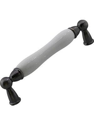 Uravas Store Domaniç Porselen Antik Nikel Kulp 128 mm Mobilya Çekmece Mutfak Dolabı Dolap Kapak Kulplar Kulb Kulp