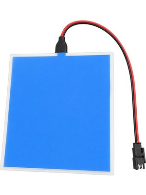 Uravas Store PM-37724 100X100MM Elektrominesans (El) 3V LED Panel Mavi Aydınlatmalı Esnek Yapı