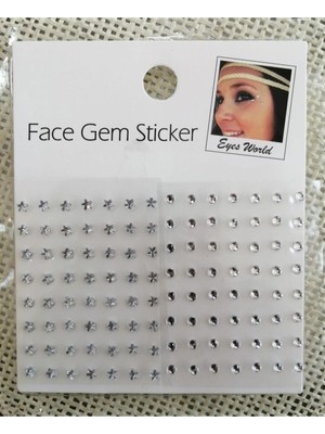Uravas Store Hb Tasarım Vücut ve Yüz Taşı Stickers 100 Adet