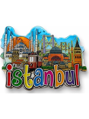 Skygo Istanbul Temalı Silikon Buzdolapı Süsü Magnet