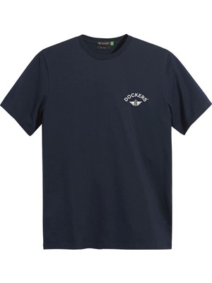 Dockers Mavi Erkek %100 Pamuk T-Shirt A1103-0132
