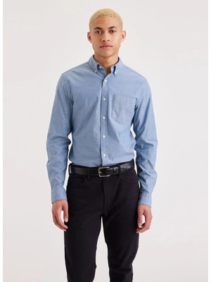 Dockers Mavi Erkek Pamuklu Gömlek A8816-0001