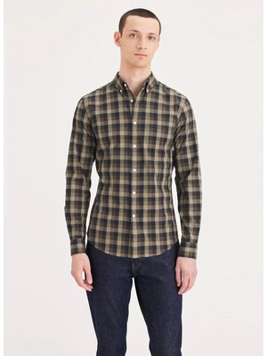 Dockers Kahve Erkek Gömlek Slim Fit Gömlek A8816-0006
