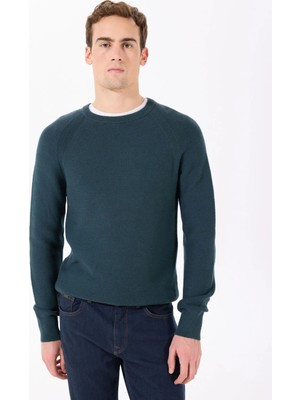 Dockers Bej Erkek Bisiklet Regular Fit Sweatshirt Core Crew Sweater Magıcal Forest
