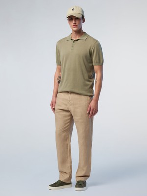 North Sails European Flax Regular Fit Erkek %100 Keten Pantolon
