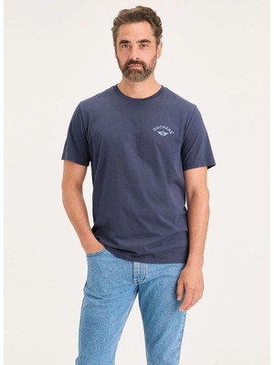 Dockers Koyu Lacivert Erkek Slim Fit T-Shirt Graphıc Tee Slım