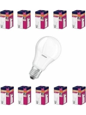 Osram LED Value 8.5W (60W) LED Ampul Beyaz Işık E27 10'lu Paket