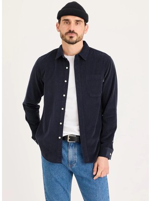 Dockers Mavi Erkek Regular Fit Gömlek ULTIMATE-0487
