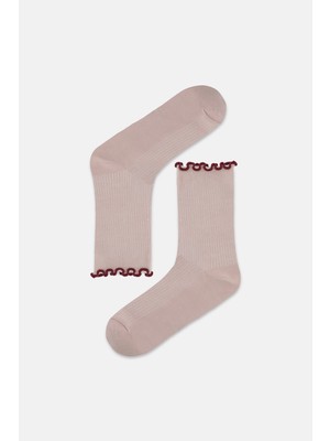 Suwen Elegant Fırfırlı Soket Çorap