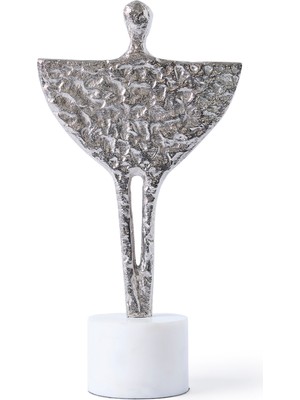 Yargıcı Mermer Standlı Soyut Dekoratif Obje(16x28 Cm)