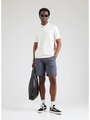Dockers Mavi Erkek Slim Fit Logo Baskılı Şort 002XP-0003
