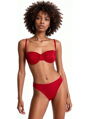 Aquella Balenli Kırmızı Bikini Takımı