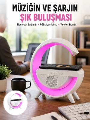 Astraltech Yeni Nesil Bluetooth Hoparlör Speaker 5.0 Taşınabilir G Şeklinde Powerbankli Yeni Nesil