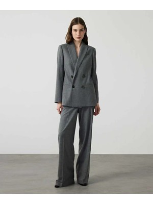 Miss İpekyol Çizgili Wide Leg Pantolon IW6260003110005