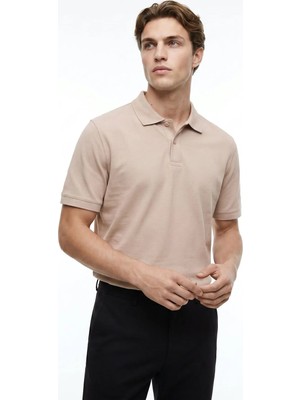 Dockers Bej Erkek Regular Fit %100 Pamuk Polo T-Shirt D261002