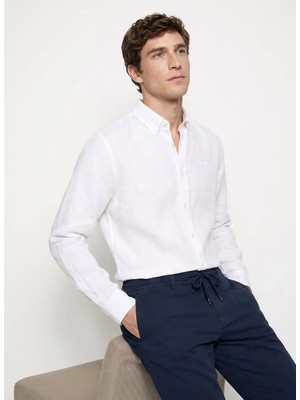 Dockers Beyaz Erkek Regular Fit Gömlek D261001