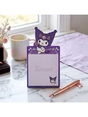 Bakgelal Sanrio Kuromi Mıknatıslı Not Defteri – Buzdolabı Magnetli Alışveriş ve Hatırlatma Notluğu