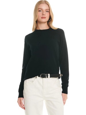 Ted Baker Siyah Kadın Bisiklet Yaka Kazak TBWRKW1009