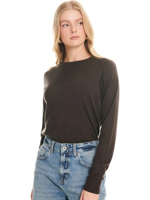 Ted Baker Kahverengi Kadın Bisiklet Yaka Kazak TBWRKW1009