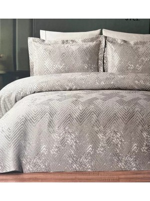 TeknoKapsül Vega 3 Parça Çift Kişilik 250X260 cm Lüx Yatak Örtüsü Seti Çeyizlik Dekoratif