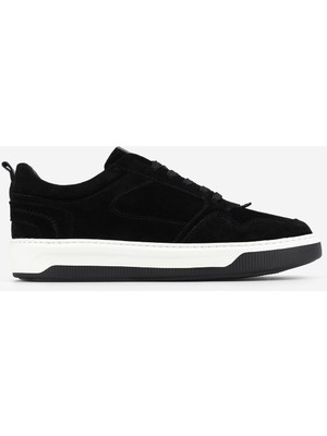 Valmenti Erkek Hakiki Deri Siyah Süet Sneakers & Spor Ayakkabı 1212 2507 Erk Ayk Y26 Sıyah Suet