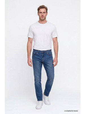 Altınyıldız Classics Pamuklu Comfort Fit Rahat Kesim 5 Cepli Esnek Rahat Jean Kot Denim Pantolon
