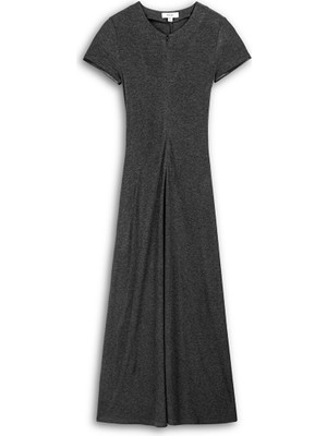Twist Suni Deri Biyeli Elbise TW6260002215036