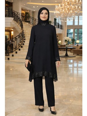 Elben Moda Tesettür Takım Tunik ve Pantolon 2'li Takım
