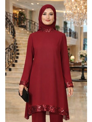 Elben Moda Tesettür Takım Tunik ve Pantolon 2'li Takım