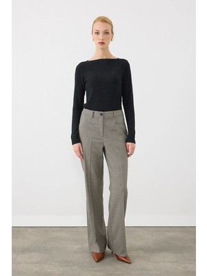 Gusto Kazayağı Straight Fit Pantolon - Yeşil