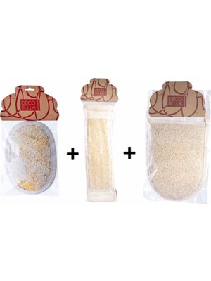 Devigo Kabak Organik Banyo Lif Seti Organic Bath Fiber